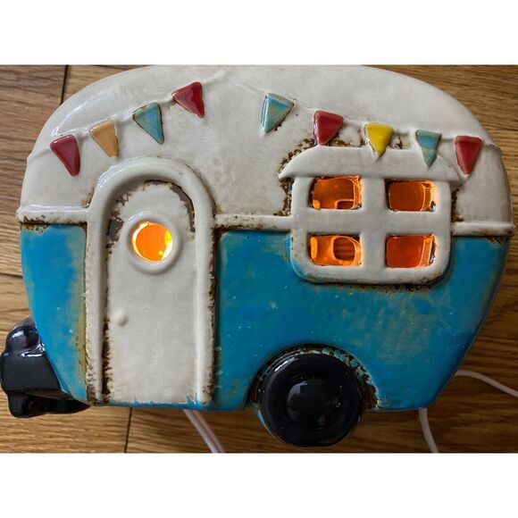 Retro Camper Light Up Decoration Night Light Lamp Camping Deco Tested Works - Picture 9 of 12